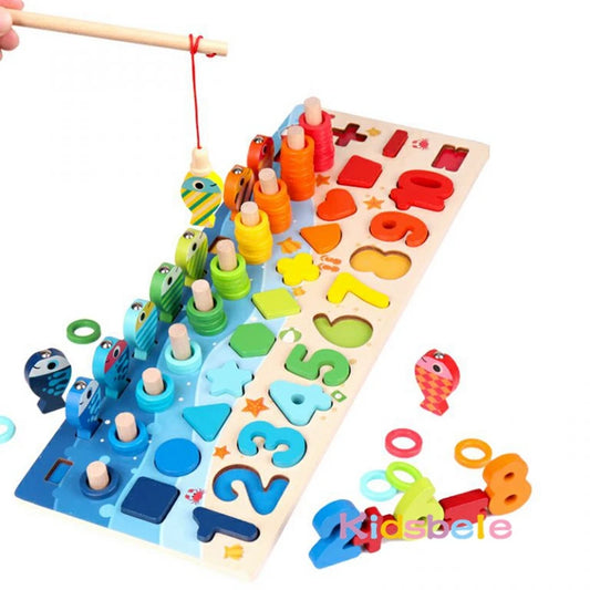 montessori toys - Educational Toys - Wooden Montessori Math Puzzle Set