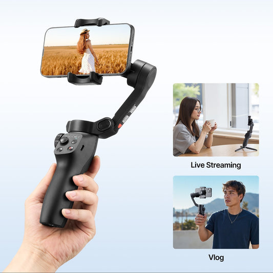 Gimbal stabilizer for smartphone 3-axis foldable design