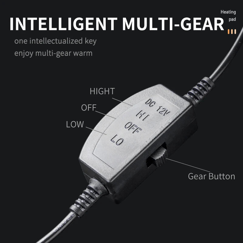 Heated car seat cover quick heat