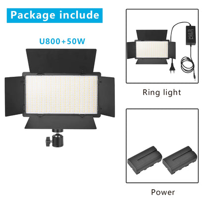 bi-color led youtube setup - Photography Lighting - U800 LED Photo Studio Light