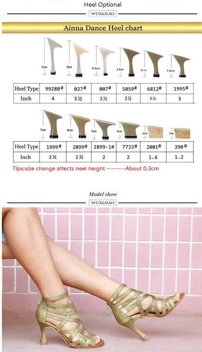 Footwear - Latin Dance Shoes - dark tan wet look shoes footwear