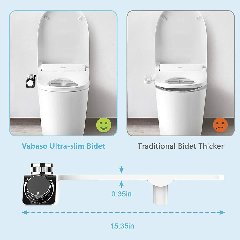 dual nozzle bidet - Bathroom Accessories - Non-Electric Bidet Toilet Seat Attachment
