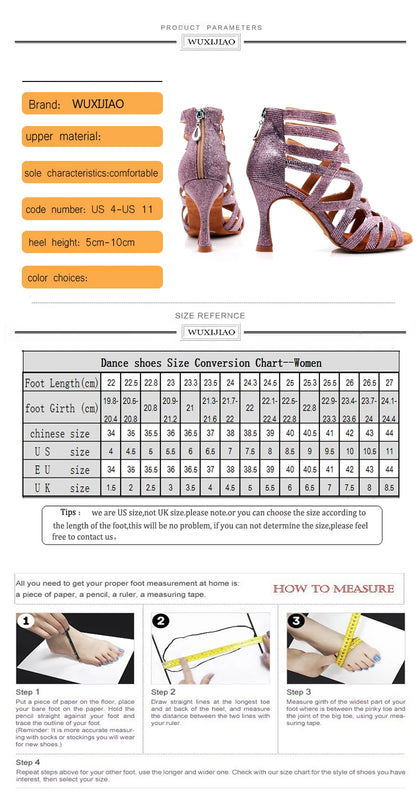 Footwear - Latin Dance Shoes - black crystal suede sole footwear