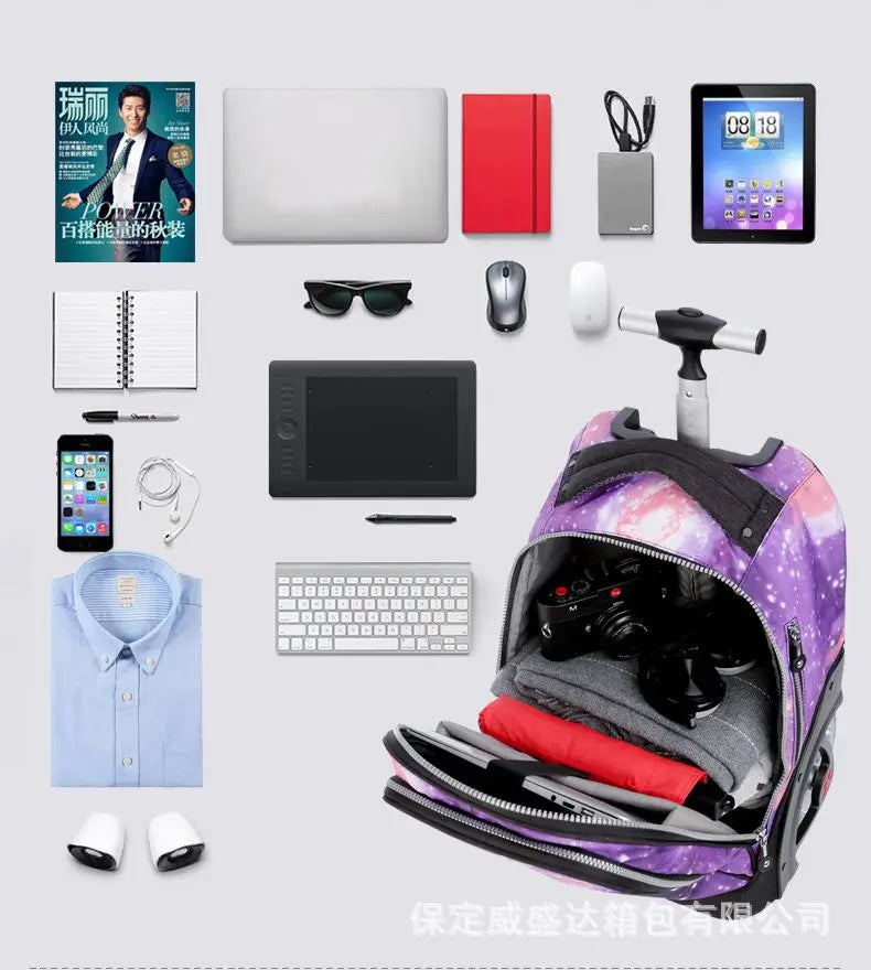 backpack with wheels — medium — 4800 - Bags - Luggage - Rolling Backpack