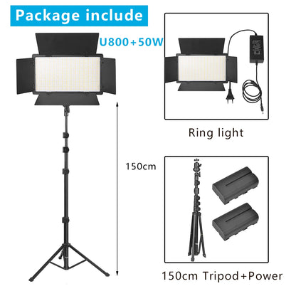 dimmable photography light - Photography Lighting - U800 LED Photo Studio Light