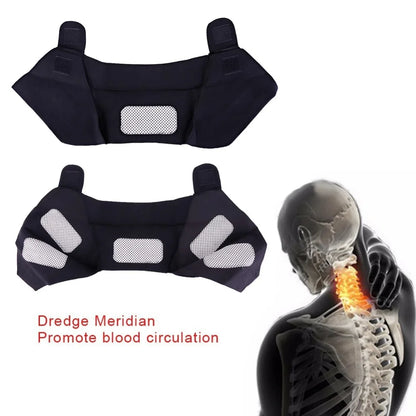 Magnetic shoulder support for sports injury