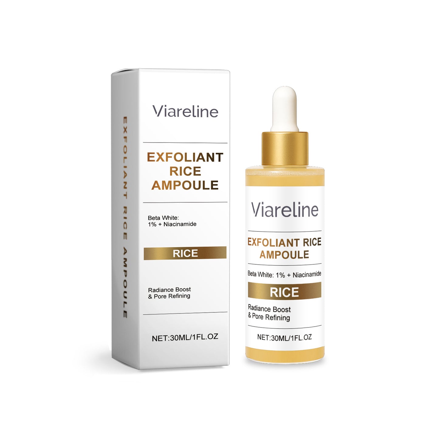 Natural Skincare Serum for Smooth Skin Anti-Aging Peptide Facial Brightening with Niacinamide and Peptides