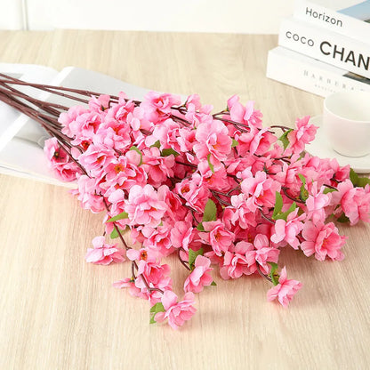 best artificial plants for home - Artificial Flowers - Sakura Silk Flower Bouquet