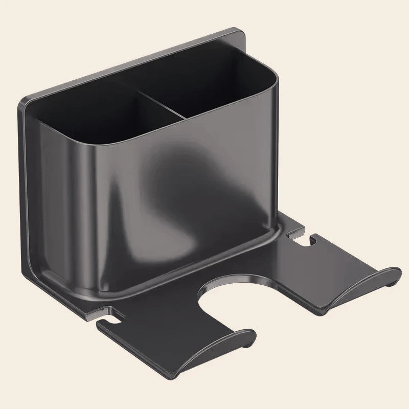 no drill hair dryer hanger - Bathroom Storage Organizer - Wall Mounted Hair Dryer Holder