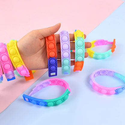 silicone pop bracelet - Toys - Games - Pop Bracelet Fidget Toy