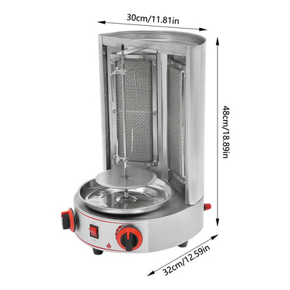 Burner natural gas doner kebab machine
