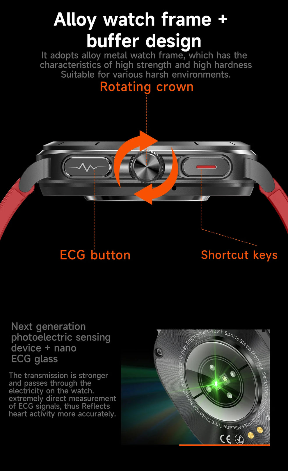 Smartwatch - Health Monitoring Smartwatch - ai assistance health smartwatch timepiece