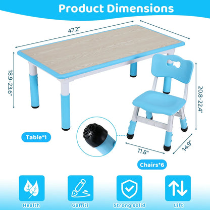 Kids multi-activity table with chairs