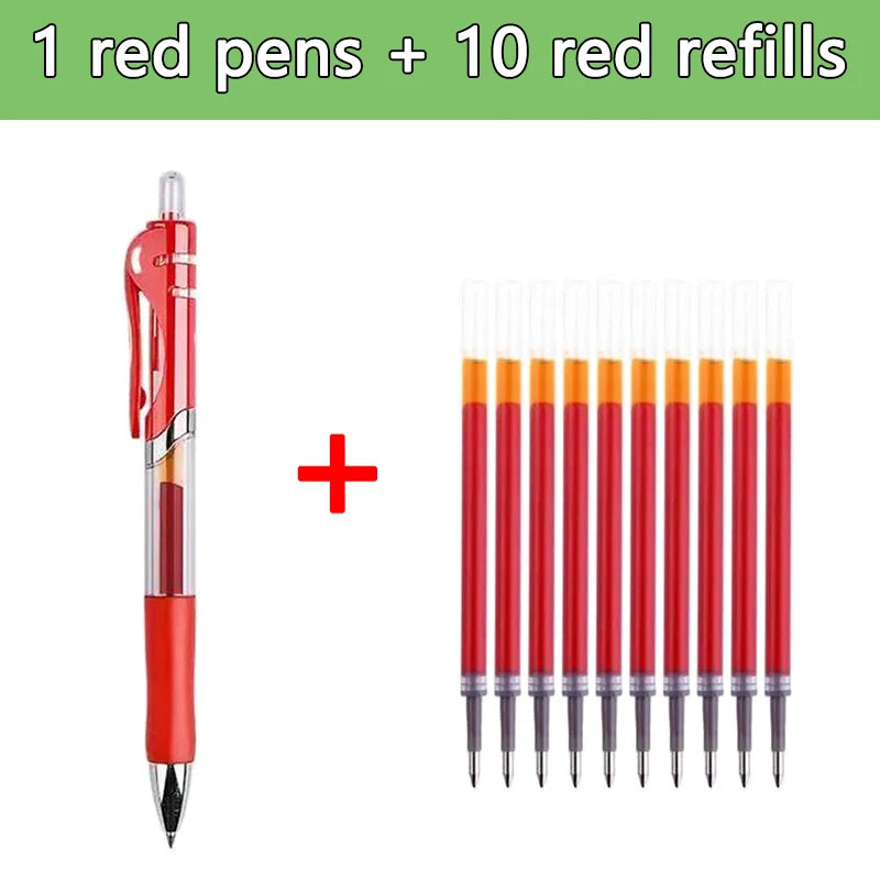 Gel pen refills black blue red