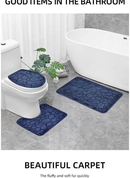 Durable microfiber bathroom mat