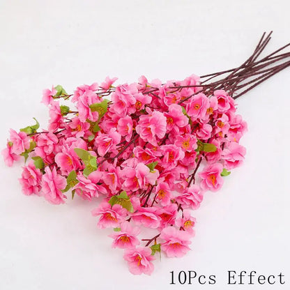 faux cherry blossom - Artificial Flowers - Sakura Silk Flower Bouquet