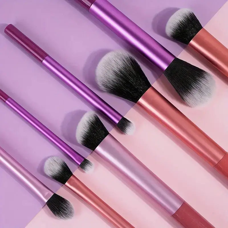 Soft makeup brushes