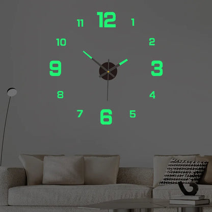 digital wall clock - Wall Clocks - Luminous Digital DIY Stereoscopic Wall Clock