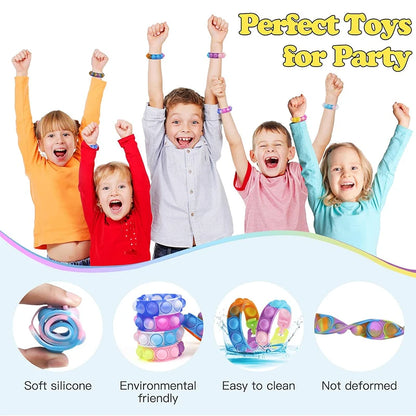 pop it fidget bracelet - Toys - Games - Pop Bracelet Fidget Toy