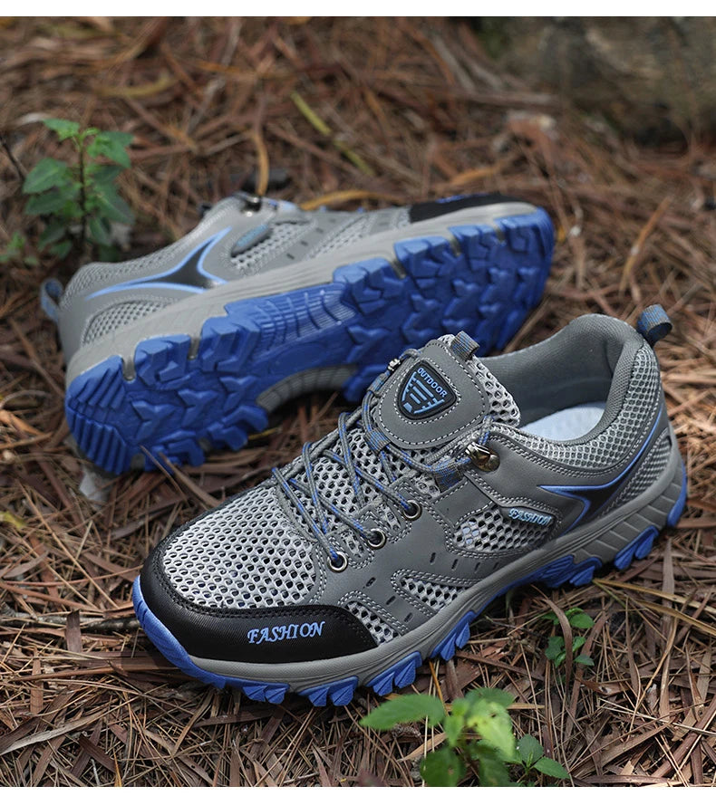 High-quality leather men's hiking shoes