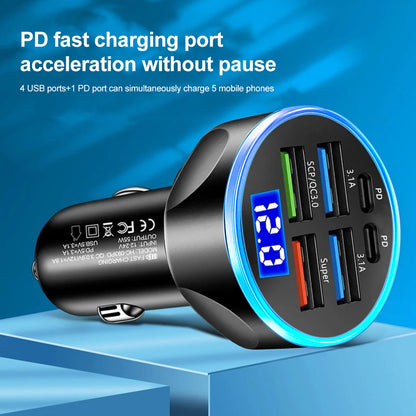 Power delivery usb car charger