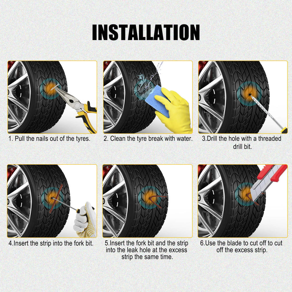 tire plug kit - Automotive - Car Tire Repair Kit