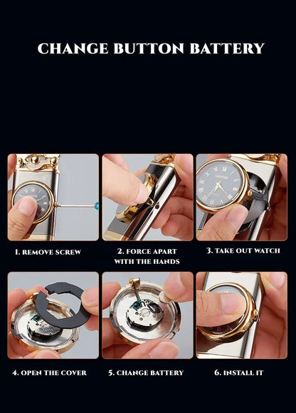 Smoking Accessories - Windproof Torch Lighter - big torch lighter timepiece
