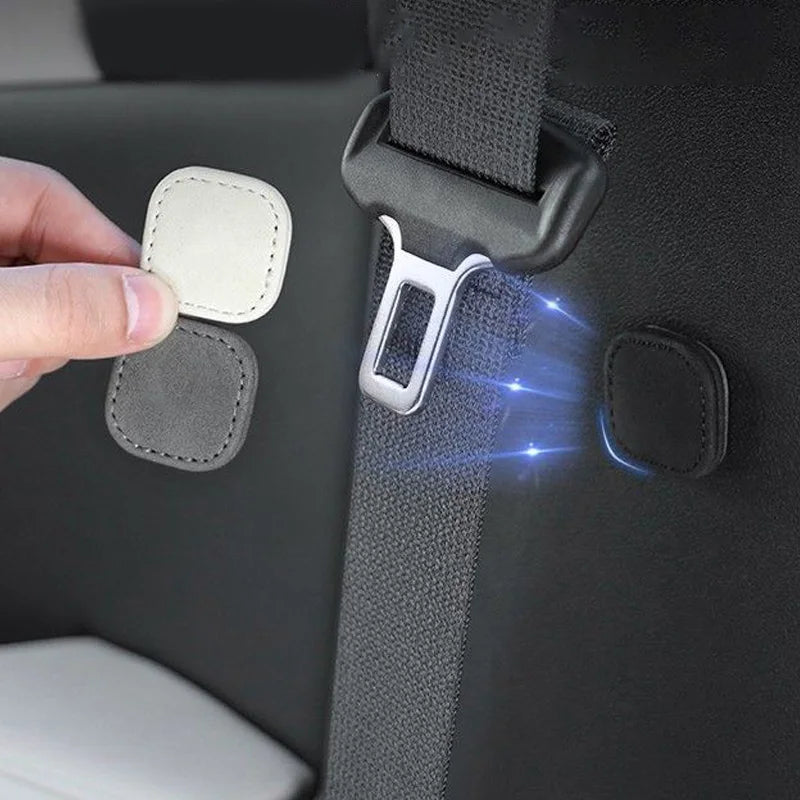 Car seat belt tension adjuster clip