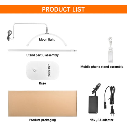 ring light - Photography - Video Lighting - Half Moon Ring Light