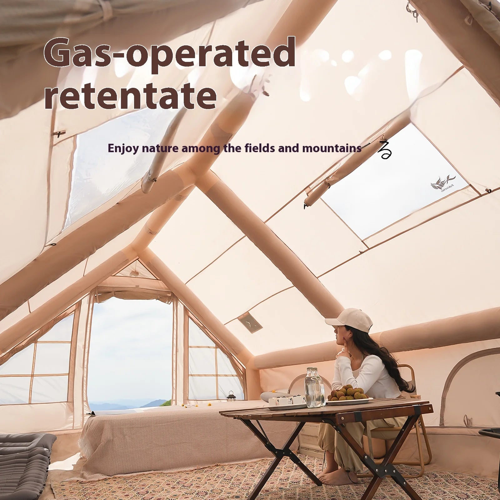 Easy setup family camping tent