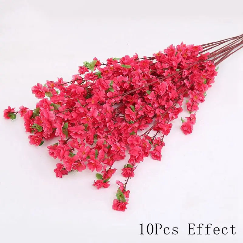best artificial plants for home - Artificial Flowers - Sakura Silk Flower Bouquet