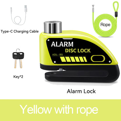 motorcycle alarm lock for e bike and scooter - Motorcycle Accessories - Rechargeable Padlock Alarm for Motorcycle