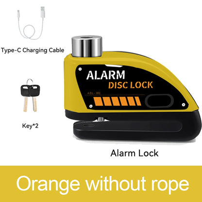 usb rechargeable motorcycle lock alarm - Motorcycle Accessories - Rechargeable Padlock Alarm for Motorcycle