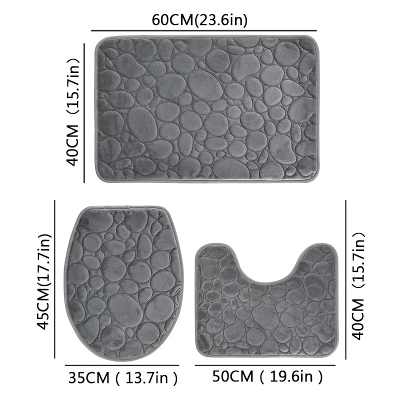 Eco-friendly microfiber bathroom rugs