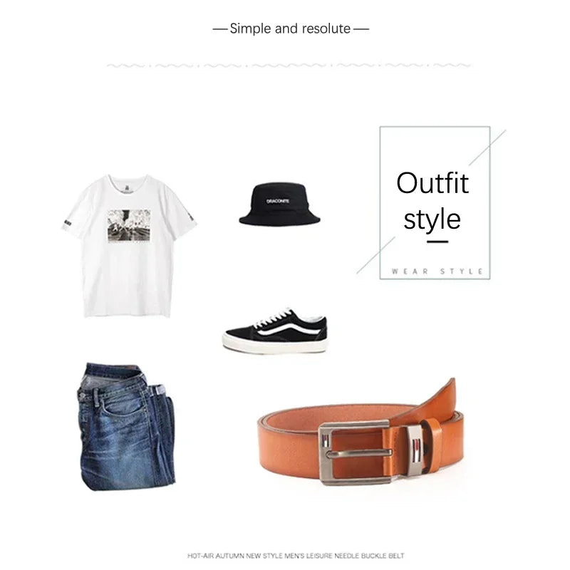 durable adjustable mens pu belt - Belts - Men-s PU Leather Belt