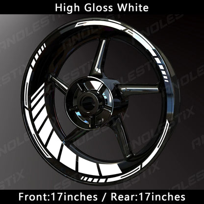 honda cb650f reflective motorcycle wheel decals - Motorcycle Accessories - Reflective Wheel Hub Decal