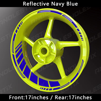 motorcycle wheel decals - Motorcycle Accessories - Reflective Wheel Hub Decal