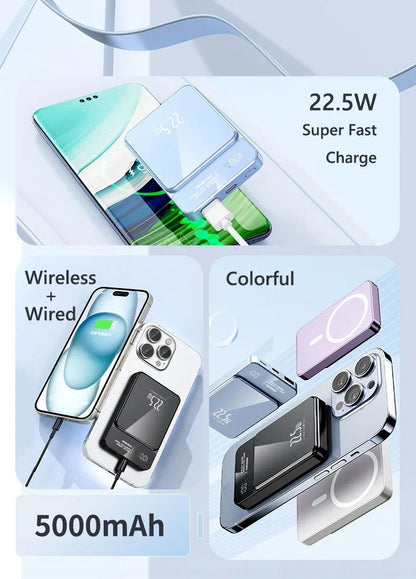 Magnetic wireless power bank