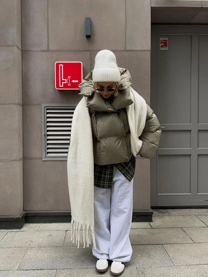 Women's thick winter parkas