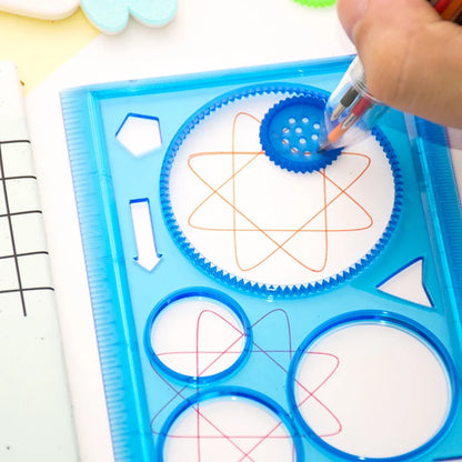 spiral drawing kit - Arts - Crafts - Geometry Spirograph Drawing Stencils Set
