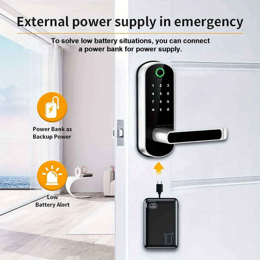keyless smart lock alexa - Smart Home Security - Smart Fingerprint Door Lock
