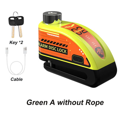 motorcycle lock alarm rechargeable battery - Motorcycle Accessories - Rechargeable Padlock Alarm for Motorcycle