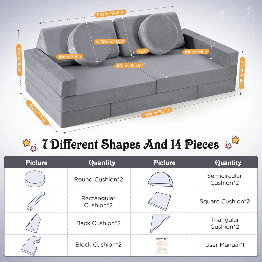 kids play couch - Kids Furniture - Play Couch