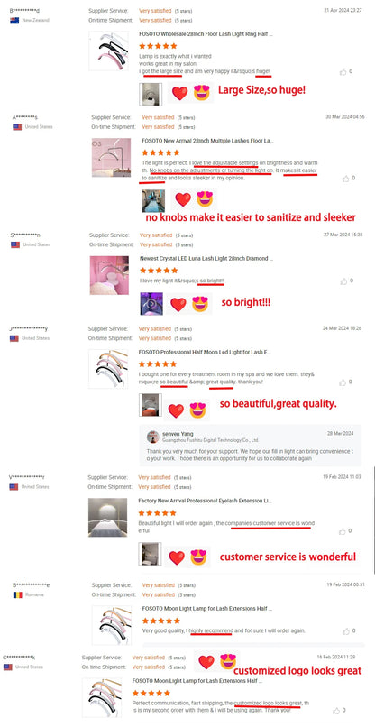 half moon lash light - Photography - Video Lighting - Half Moon Ring Light