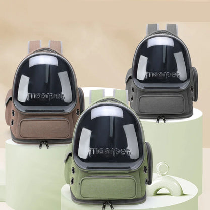 pet products - Pet Supplies - Transparent Folding Pet Carrier Backpack