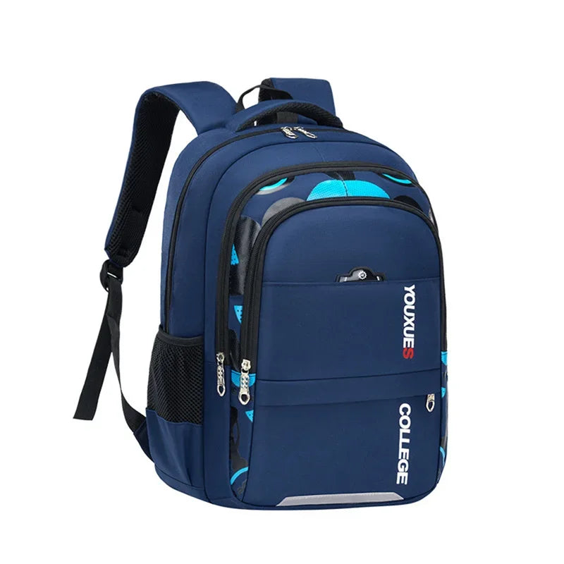 Adjustable strap school backpack