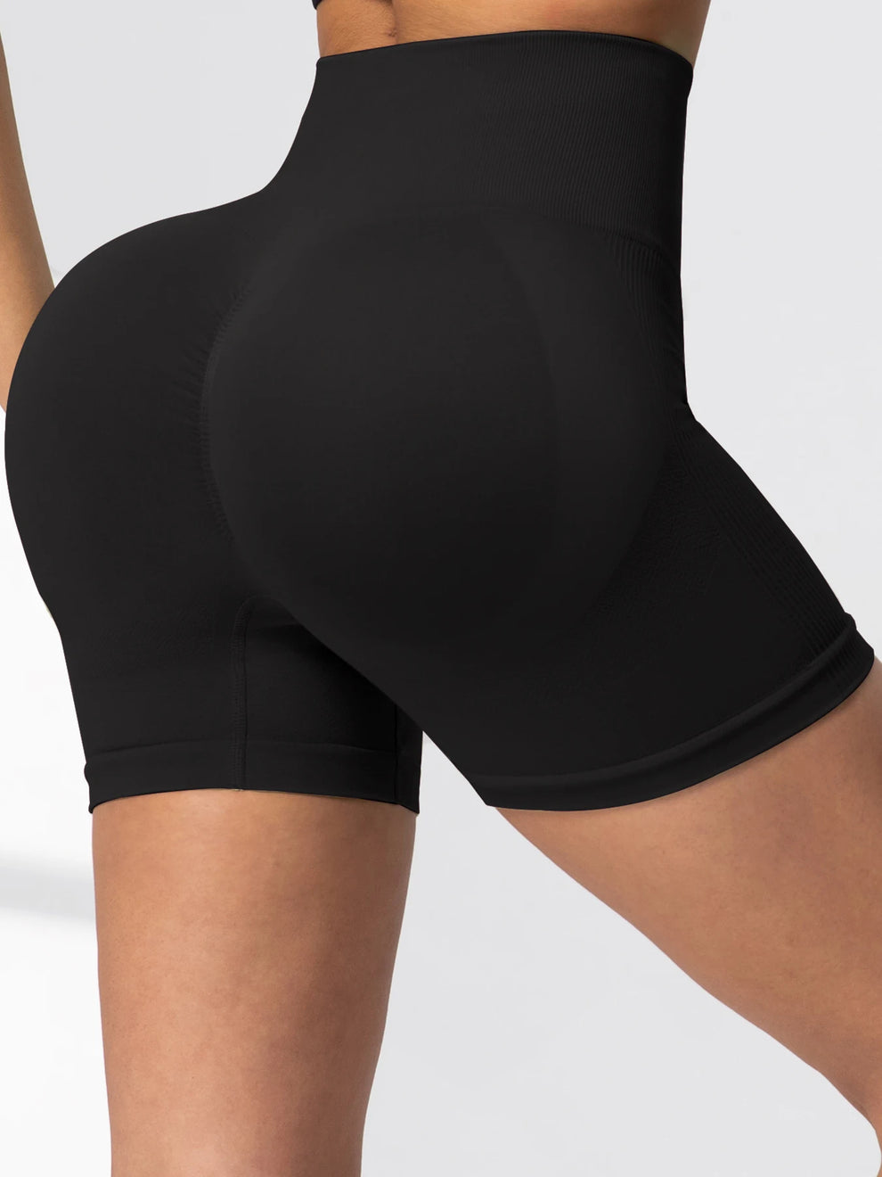 high waisted biker shorts - Women-s Activewear Shorts - Yoga Shorts