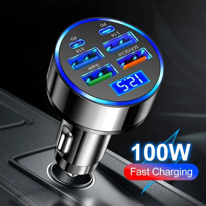 Usb c car charger fast charging