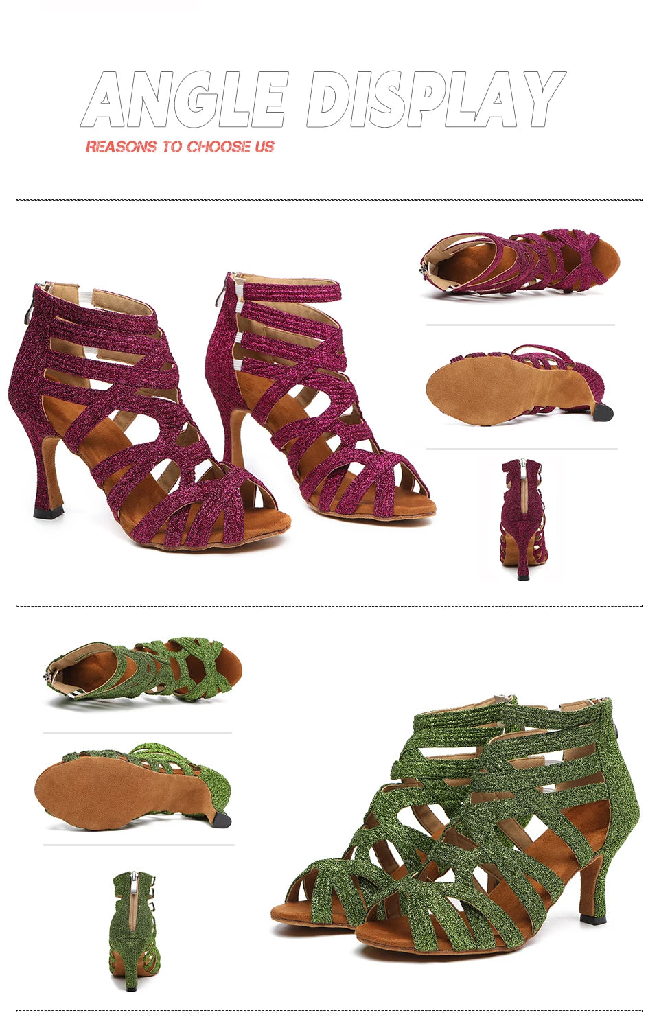 suede sole salsa shoes - Dance Shoes - Women-s Elegant Salsa Ballroom Ankle Boots