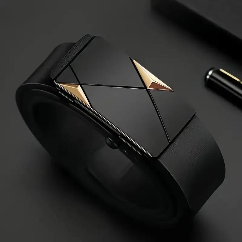 men's leather belt - Men-s Belts - Men-s PU Leather Belt